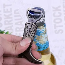 Новинка дизайн Винтажный бронзовый сплав ковбойские сапоги форма открывалка для бутылок вечерние Рождественский кухонный инвентарь для бара газировка, пиво, бутылка открывалка