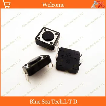 

Sample,100 pcs 12*12*4.3mm Round Tactile Push Button Switch/Micro switch,12X12X4.3MM DIP button switch black
