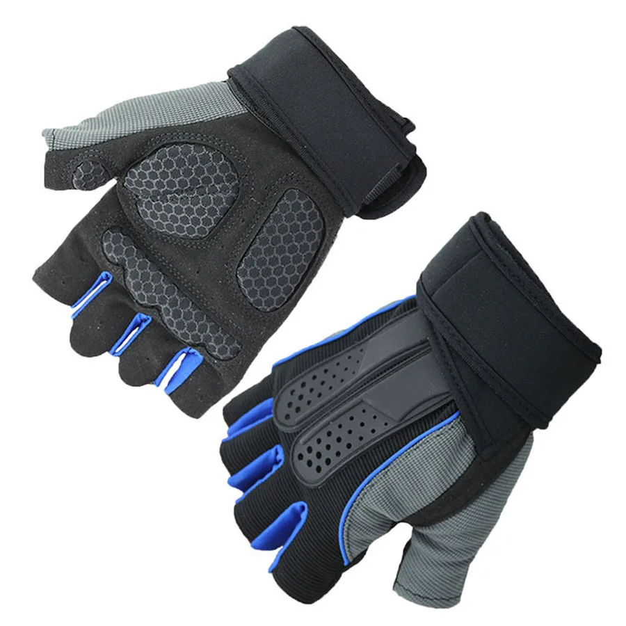 

PENGROAD Weight Lifting Gym Half Finger Gloves Men Fitness Training Bodybuilding Bracers Exercise Boxing Sports Gloves Workout