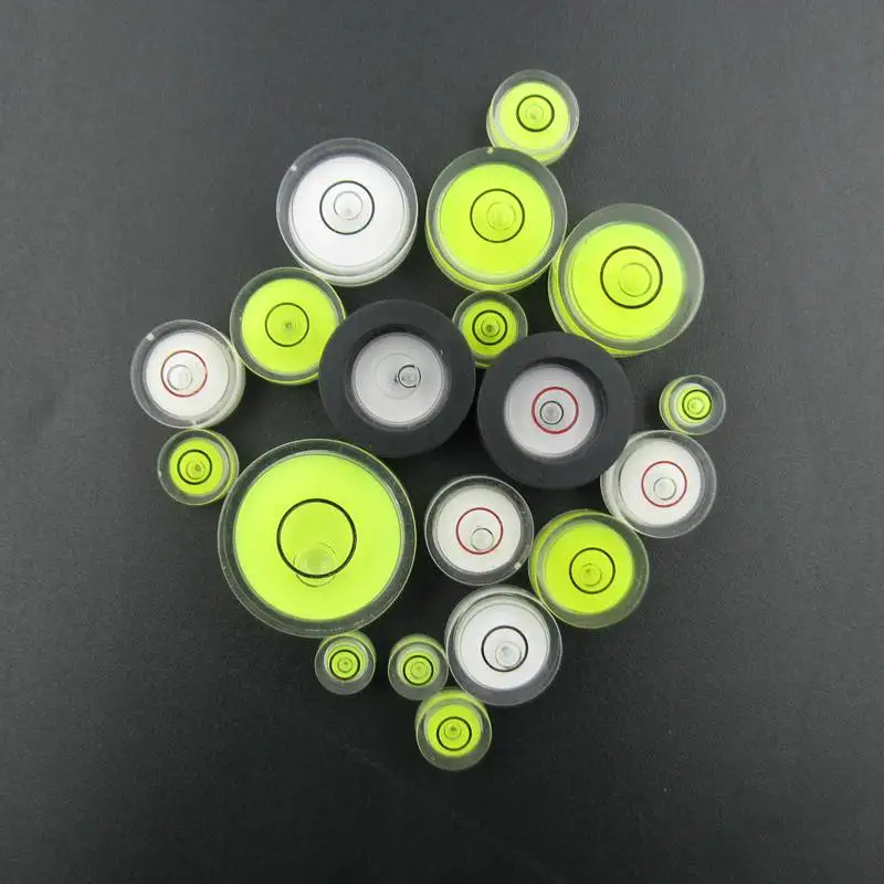 10 Pieces Lot Circular spirit level Round bubble level mini spirit level Bubble Bullseye Level