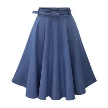Women Spring Autumn Casual Skirt High Waist Mid-length Denim Skirt Slim Thin A-line Fashion Wild Skirt Denim Skirt destroyed fishnet insert fray trim denim skirt