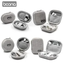Boona EVA Oxford на жесткой молнии мини наушники чехол BlueBuds чехол-вкладыши Bluetooth сумка для наушников зарядное устройство головка Органайзер
