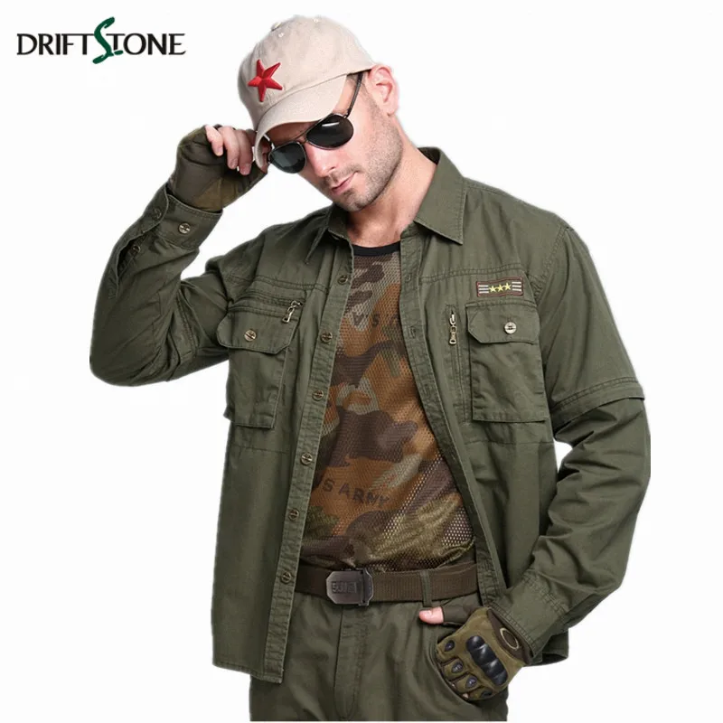 Новые осенние мужские рубашки в стиле милитари, хлопковая Повседневная рубашка большого размера с длинным рукавом, тактическая армейская рубашка, Мужская военная одежда