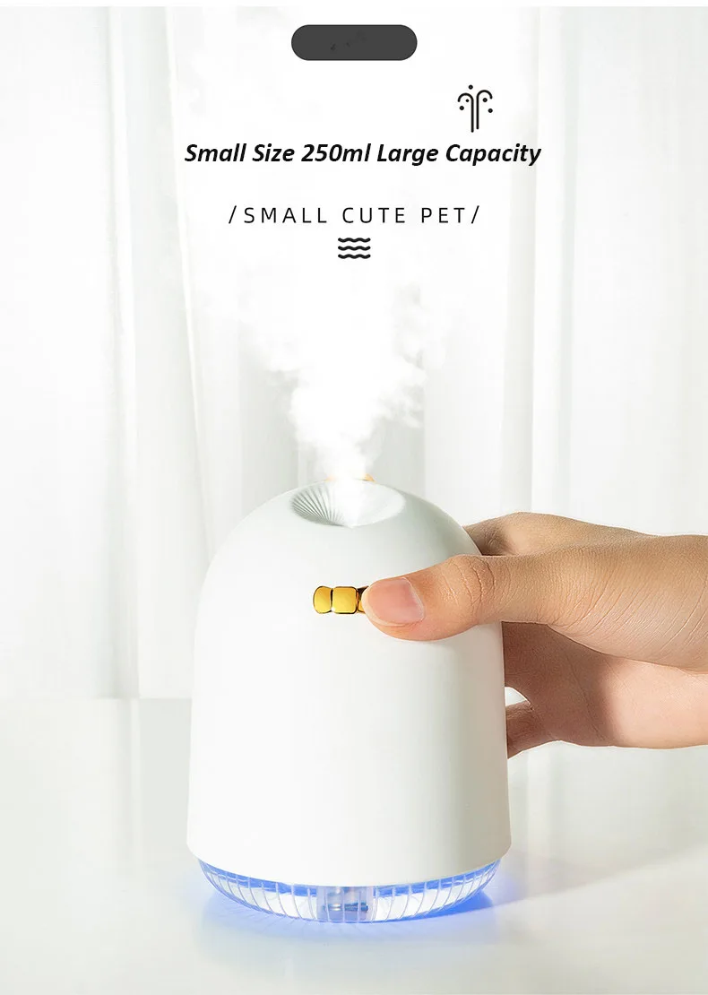 250ml cute dinosaur cool mist essential oil diffuser - LiquidDiffuser