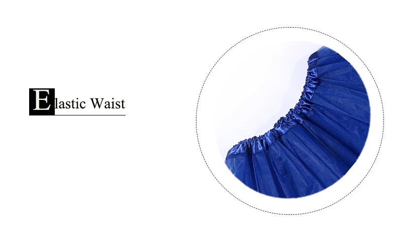 Профессиональная танцевальная юбка-пачка для латинских балетов для взрослых; цвет королевский синий; юбка-пачка с эластичной резинкой на талии; трехслойная сетчатая фатиновая мини-юбка