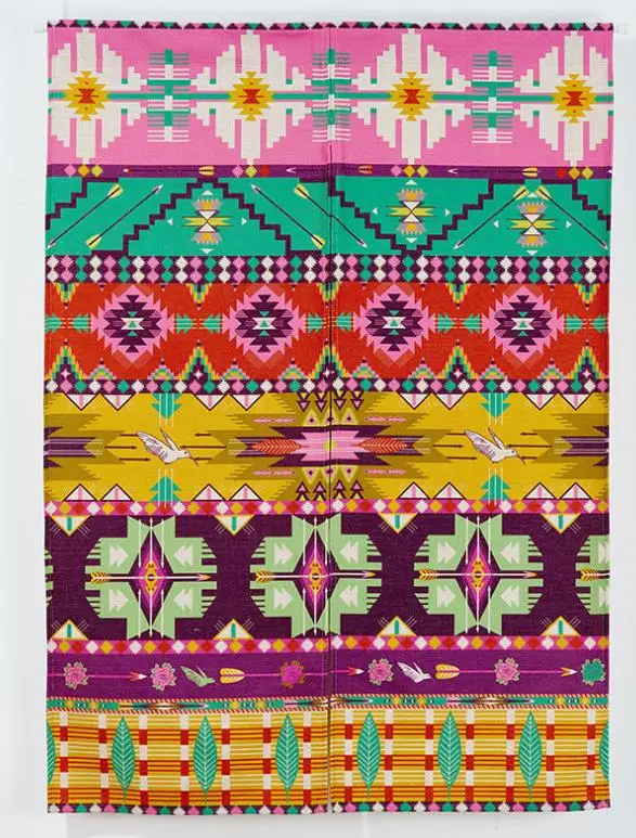 

Doorway Curtain 85x90cm 85x120cm Half Curtain Cotton Linen Ethnic Style Cyuratins For Home Decor Kitchen Decoration