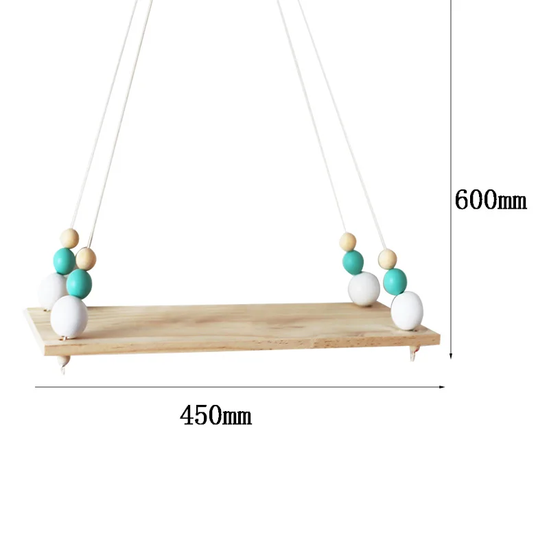 Настенные полки в скандинавском стиле, настенные подвесные украшения с кисточками, подарки, качающиеся веревки для детской комнаты, вечерние украшения в стиле INS