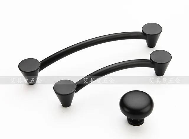 Best Offers 96mm/128mm/ Zinc Alloy handle modern handle Kitchen Furniture Handle bedroom drawer handle black color Best Offers 96mm/128mm/ Zinc Alloy handle modern handle Kitchen Furniture Handle bedroom drawer handle black color
