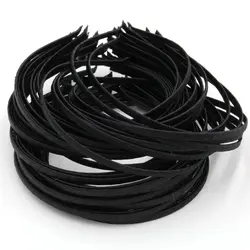 

100pcs/lot DIY Fashion Black Headband Korean Style Cloth Metal Headwear Factory Price Hair Accessories Free Shipping R41