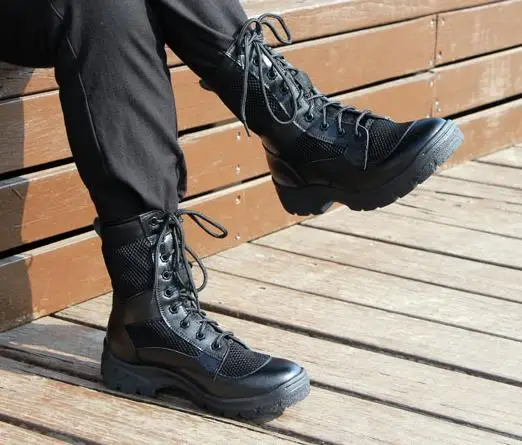 На открытом воздухе армейские ботинки светильник Для Мужчин's, в стиле милитари, армейская тактическая обувь осенние дышащие ботильоны Botas Tacticos Zapatos