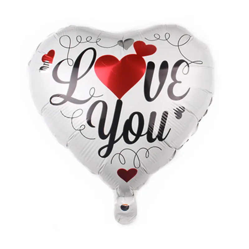 

XXPWJ New 18 inch heart shape love you aluminum balloon wedding party wedding room layout decoration balloon I-152