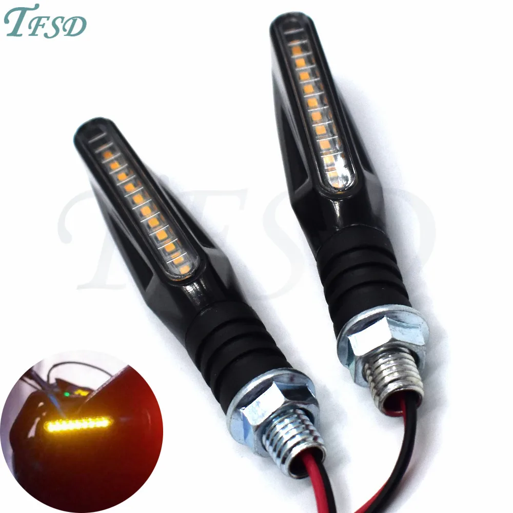 

Motorcbike Universal Turn Signals Light Tail Flasher LED Flowing Water Blinker Bendable Motorcycle Flashing Lights For MV Agusta