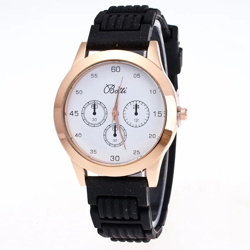 Women Smart Watches Personalized Love Heart Dial Silicone Quartz Watch