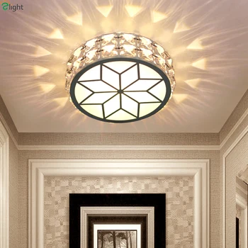 

Modern Simple Acrylic Living Room Led Ceiling Chandeliers Light Lustre Crystal Dimmable Corridor Led Chandelier Lighting Fixture