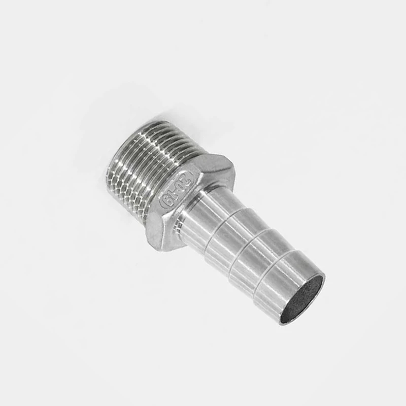 1/2 BSP Male Thread x 20mm Hose Barb Tail 304 Stainless Steel Hex Hose Nipple Barbed Pipe Fitting Connector For Water Oil Air 1/2 BSP Male Thread x 20mm Hose Barb Tail 304 Stainless Steel Hex Hose Nipple Barbed Pipe Fitting Connector For Water Oil Air