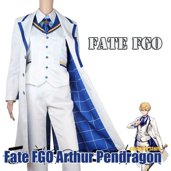 

Fate FGO Arthur Pendragon Cosplay Costume White Valentine's Day Cosplay Unisex White Formal Suit Halloween S-3XL/Customized free