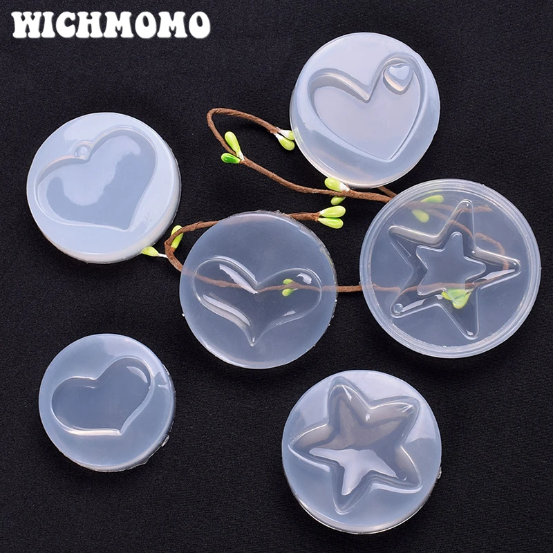 

2019 New 1PCS Star Heart Craft DIY Transparent UV Resin Liquid Silicone Combination Molds for Necklace Earring Making Jewelry