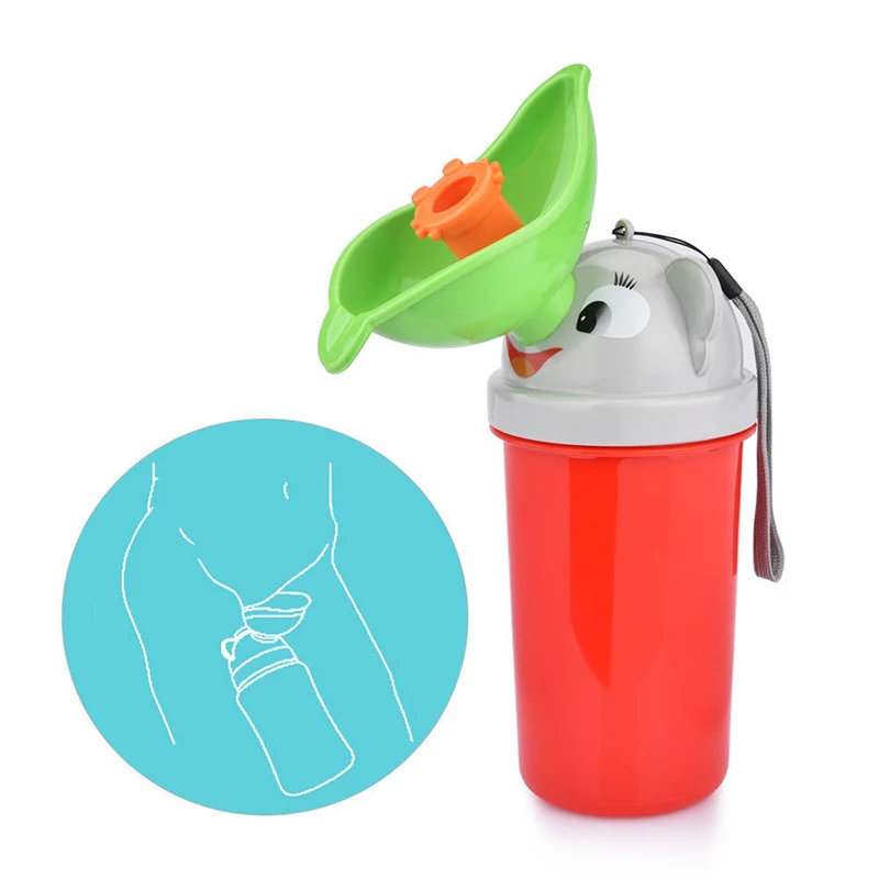 

Cute Portable Baby Urinal Potty Baby Kid Toilet for Girls Boys Vehicular Car Urinal Traveling Urination