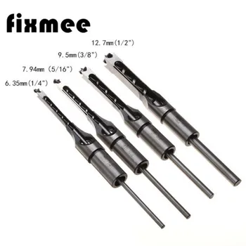 

Woodworking Square Hole Drill Bit Mortising Chisel 1/4 to 1/2 Inch