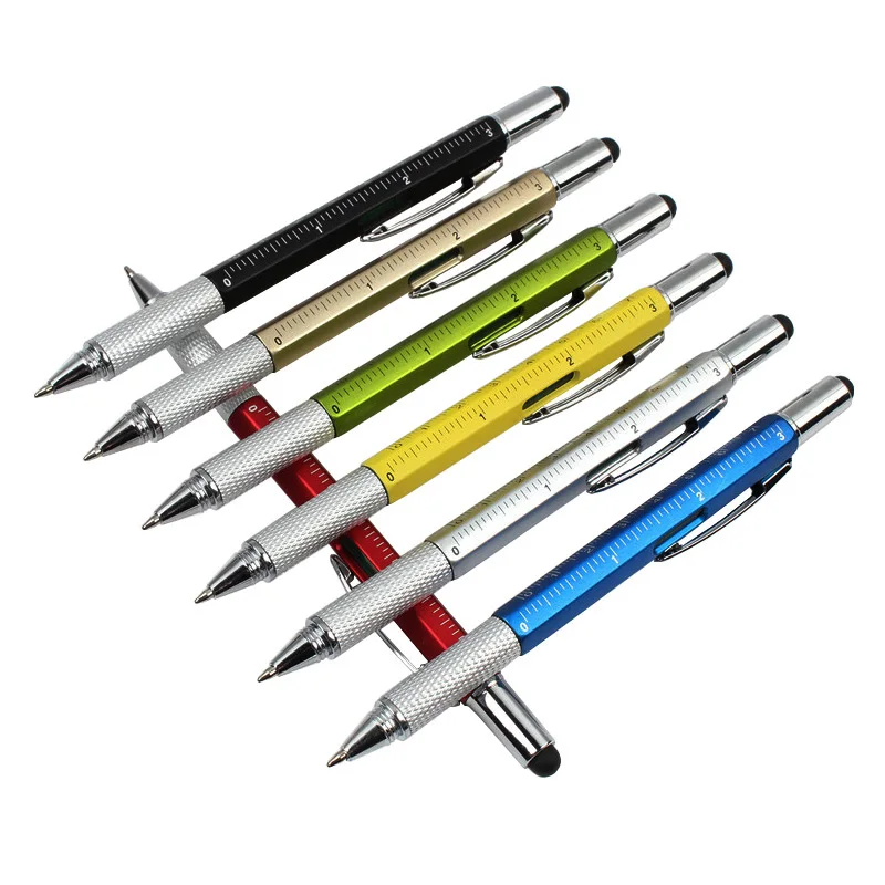 7PCS/Set Multifunctional Ballpoint Pen Overvalue Handy Tech Tool