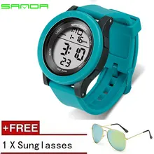 SANDA спортивные цифровые часы для мужчин Топ бренд известный военный наручные часы для мужчин электронные часы Relogio Masculino 336
