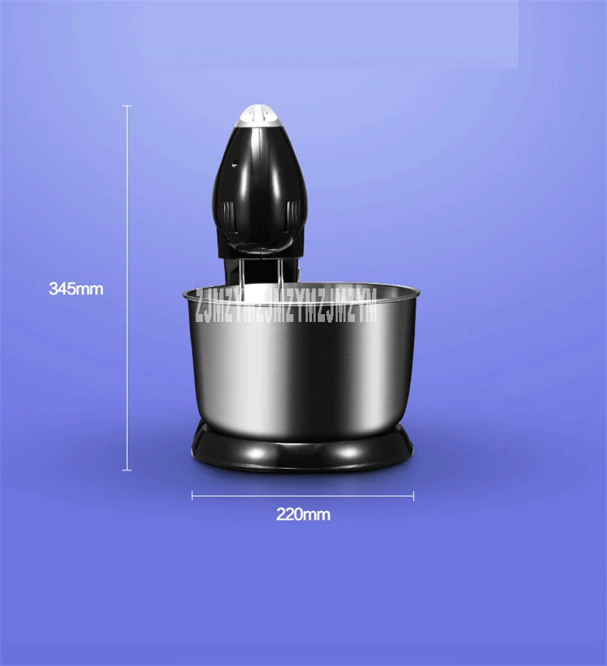 220 В/50 Гц HM-980 Многофункциональный миксер 4.3л пищевой миксер тесто миксер из нержавеющей стали бочонок настольный, ручной двойного назначения