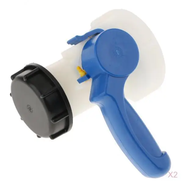 2 piece Anti-corrosion 1000L IBC Tote Tank Butterfly Valve Switch Water Adapter Hose Pipe Connector(75mm)