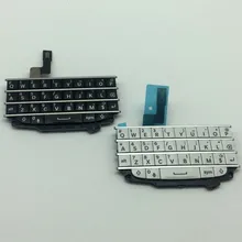 Для BlackBerry Q10 Qwerty клавиатура с гибким кабелем-черный/белый