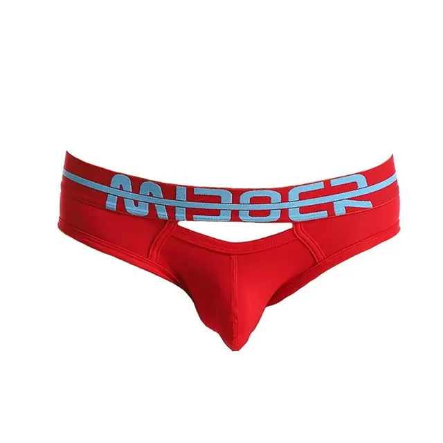 Back Cut Out Mens Sexy Underwear Briefs Low Rise Briefs Man Breathable