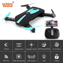 Global Drone JY018 Folding Arms Pocket Remote Controller Dron Altitude Hold Professional Wifi FPV Drone With Camera HD