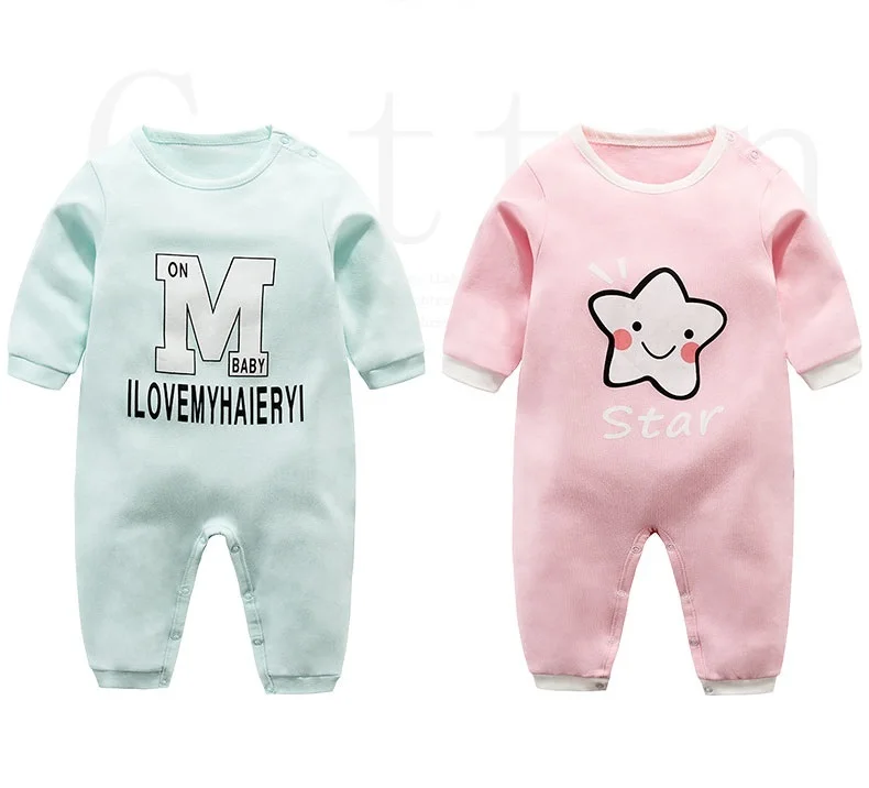 

Baby Rompers 0-18M Jumpsuits Pajamas for Newborns Long Sleeve ropa bebe 100% Cotton Outerwear Infant Girl Boy Clothes