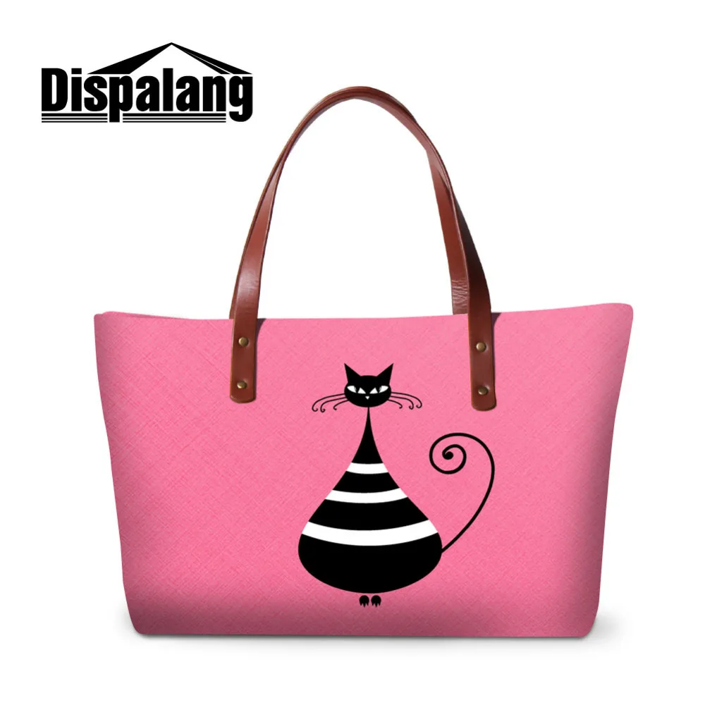 Abstract cat womens handbags (3)