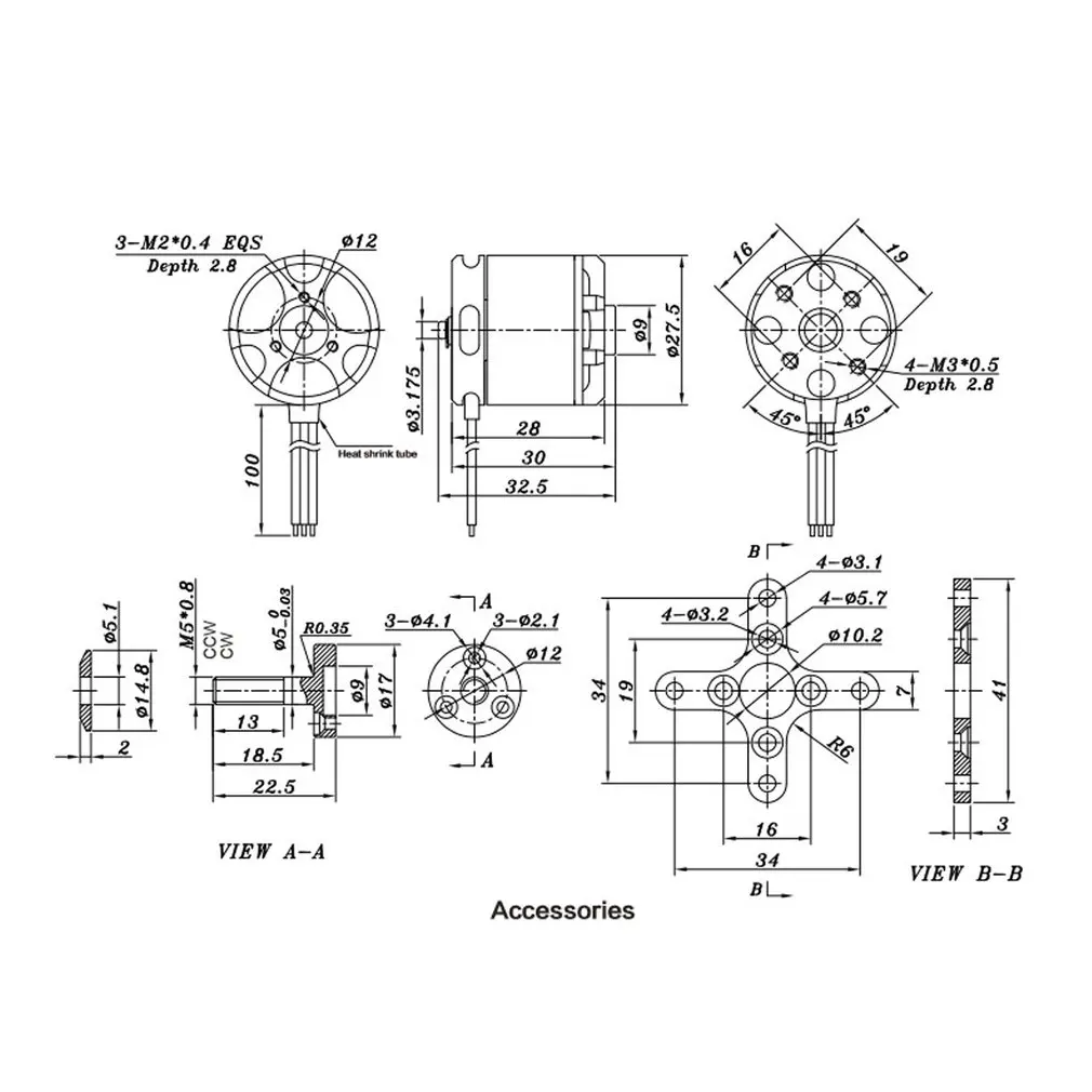 Горячее предложение! Распродажа! SUNNYSKY X2212 980KV II 2-4S бесщеточный мотор короткий вал для RC 400-800g с фиксированным крылом Quad-Hexa Вертолет Мультикоптер DJIF450