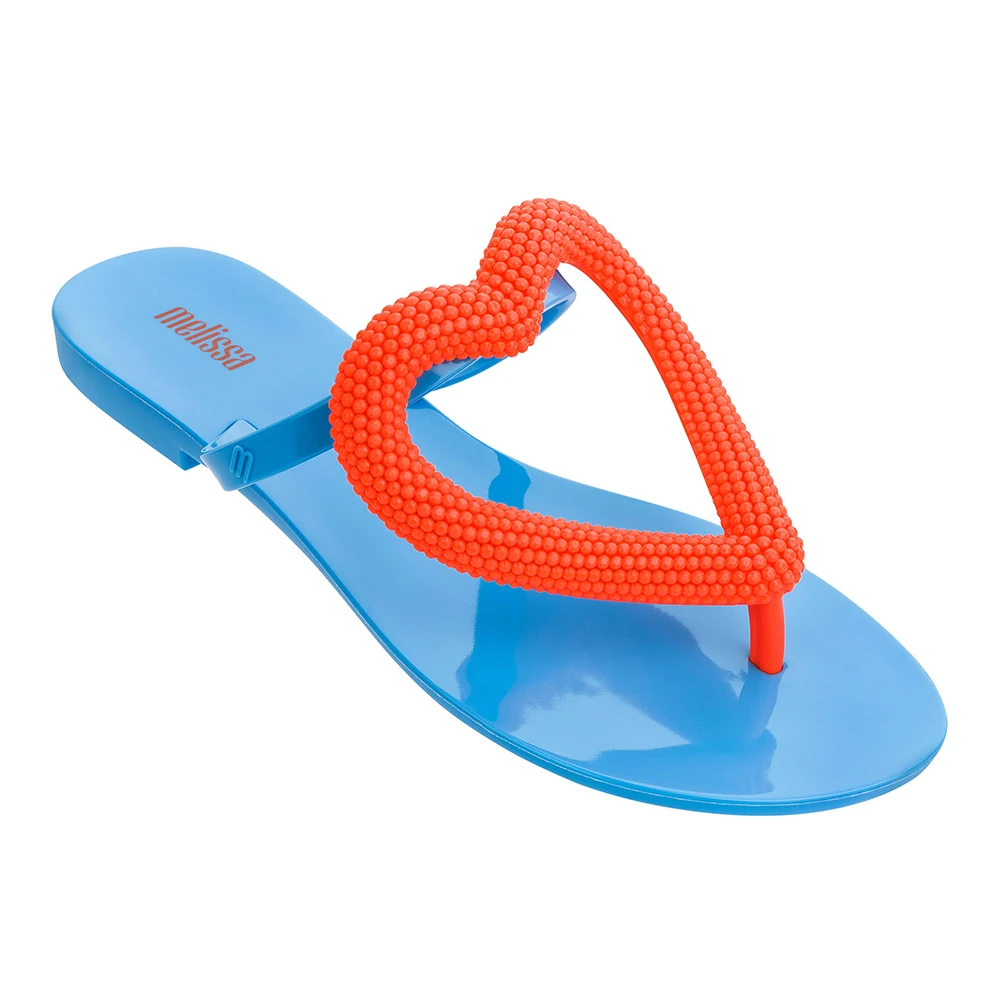 

2019 Women Melissa Flip Flop Heart Flat Sandals Brand Melissa Women Jelly Shoes For Women Jelly Sandals Female Jelly Shoes