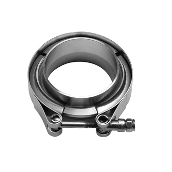 

2.5 inch V-Band Flange Clamp Kit For Turbo Exhaust Downpipes Mild Steel For Acura/Ford/Mazda/Suzuki/Audi/BMW