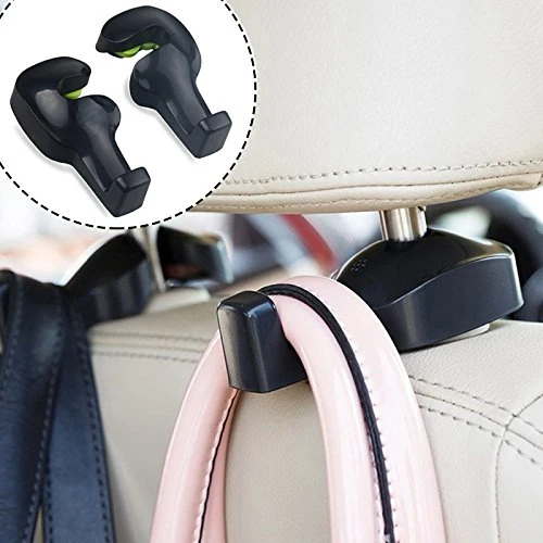 Soporte de reposacabezas para asiento trasero de percha para auto clip de ganchos para monedero bolsa comestibles accesorios interiores de automóvil|Cierre y clip de - AliExpress