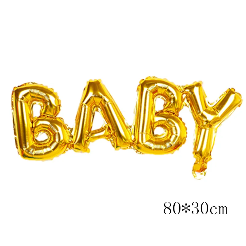 32 дюйма количество Фольга воздушные шары цифры Воздушный баллон детское День рождения и надписью «wild one» Украшения рисунок babyshower подарки для мальчиков девочек globos - Цвет: gold baby