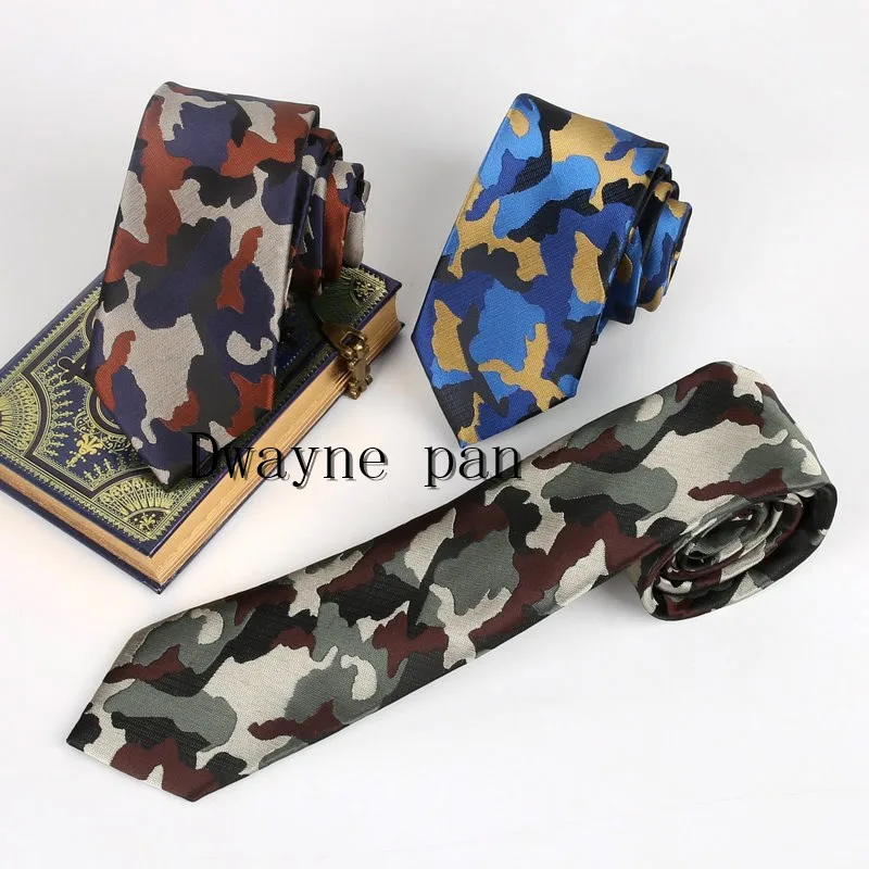 Mens Green Ties 2018 New Designer Fashion Camouflage Tie