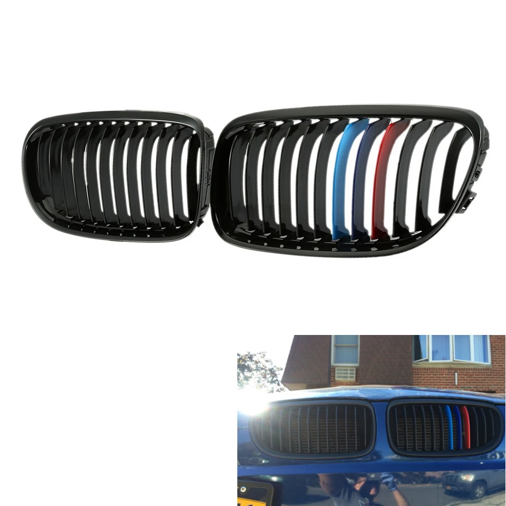 Передняя глянцевая черная M-color решетка решетки для BMW E90 09-11