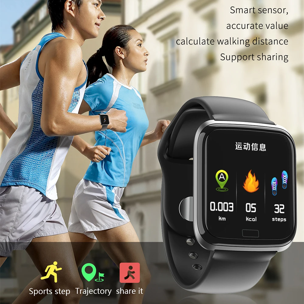 

Sport Smart Watch Men Women Blood Pressure Color Screen Fitness Bracelet Real-Time Heart Rate Oxygen Detection Activity Tracker