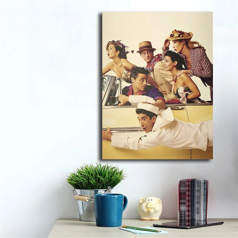

TV Show Friends Boys Canvas Painting HD Prints and Posters Modern Oil Wall Pictures for Living Room Bedroom Home Decoration