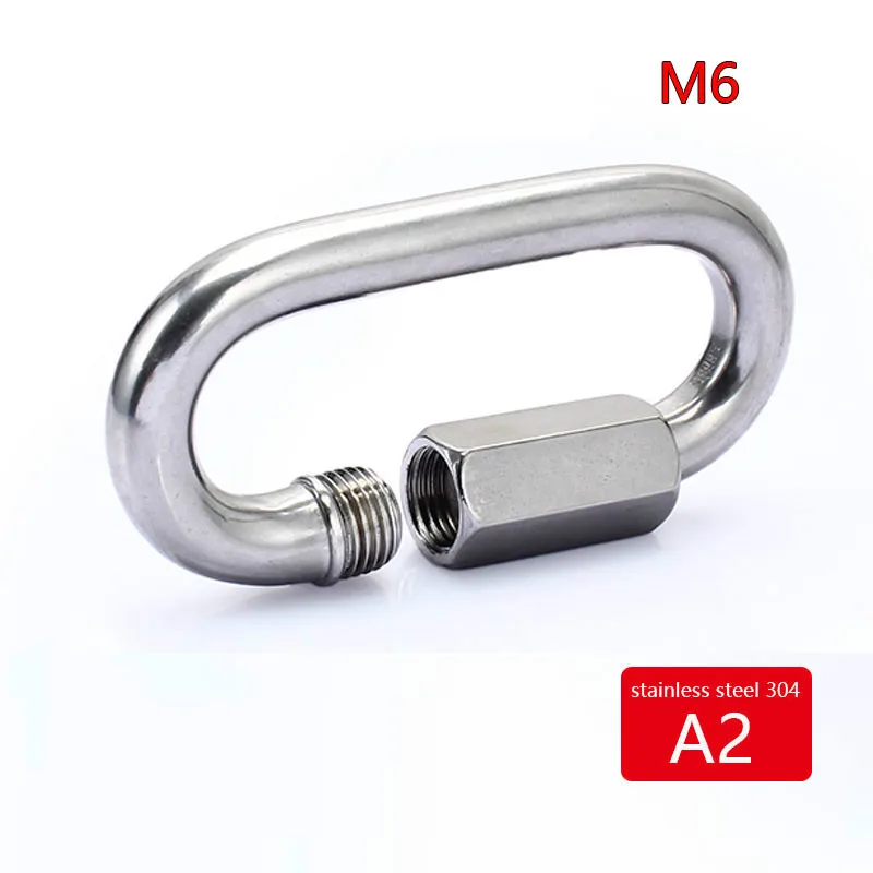 

10pcs Quick Link Chain Rope Cable Strap Connector Rigging 1/4 Inch 6mm