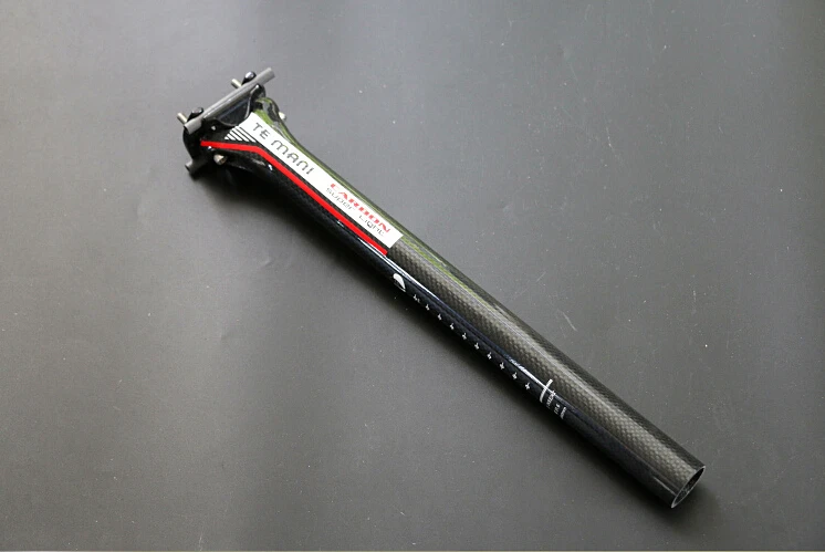 

Mountain Bicycle Road Bike Carbon Seatpost Straight Head 3K T800 Carbon Fibre Seatpost 27.2 30.8 31.6*350mm/400mm