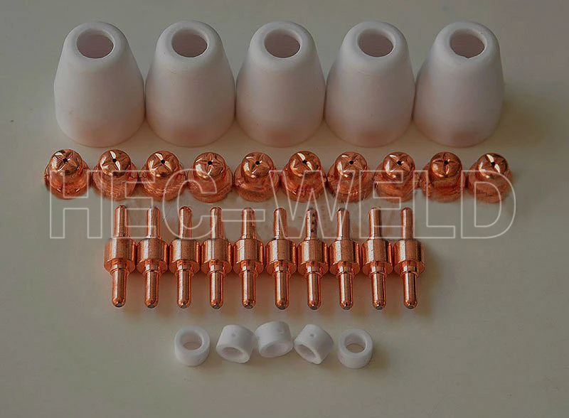 

Free Shipping New PT 31 LG 40 Air Plasma Cutter Cutting Consuma Straight Machine Torch consumables 30PCS Standard