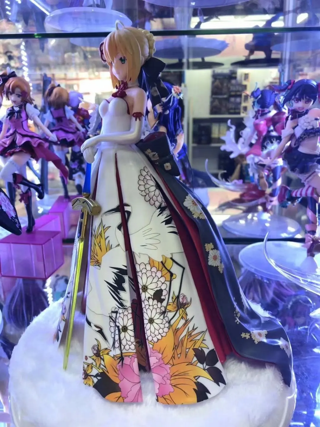 26 см японская фигурка аниме Fate/Grand Order saber красная дубленка ver фигурка Коллекционная модель игрушки для мальчиков