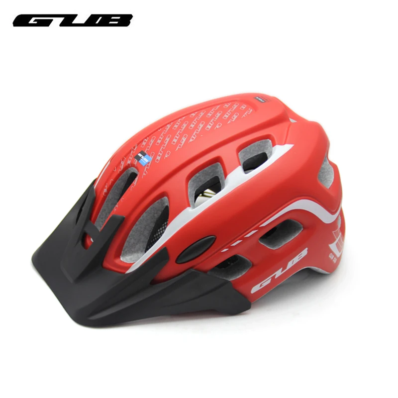 

GUB XX6 Bicycle Helmets Integrally Molded Ultralight 19 Holes Mountain Bike Motor Helmet with Detachable Visor 3 Colors