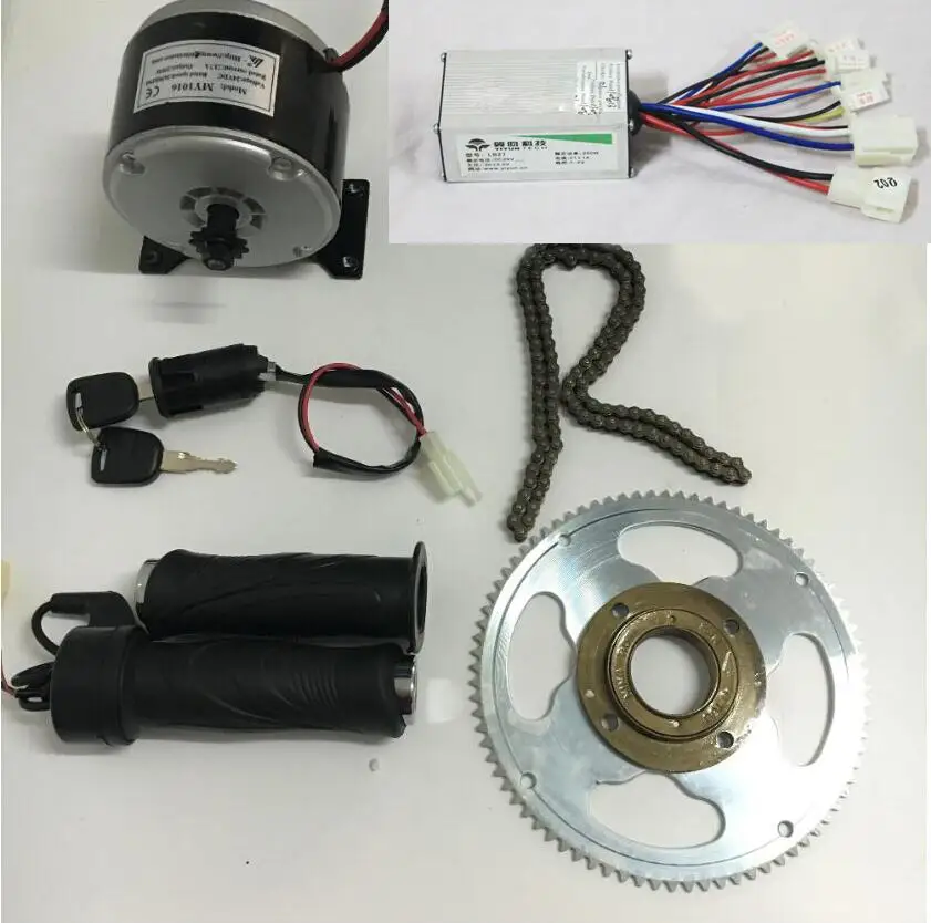 Скутер Мотор Электрический велосипед ремень привод 24V 250W MY1016 высокоскоростной