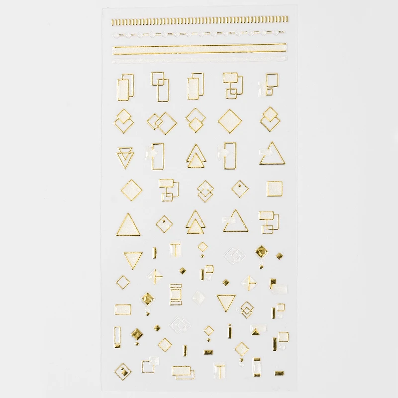 1 лист 3D ювелирные наклейки для ногтей, золотые, бронзовые, блестящие, легкие наклейки, цветы, мультфильм, духи, Серебряное украшение - Цвет: M32417