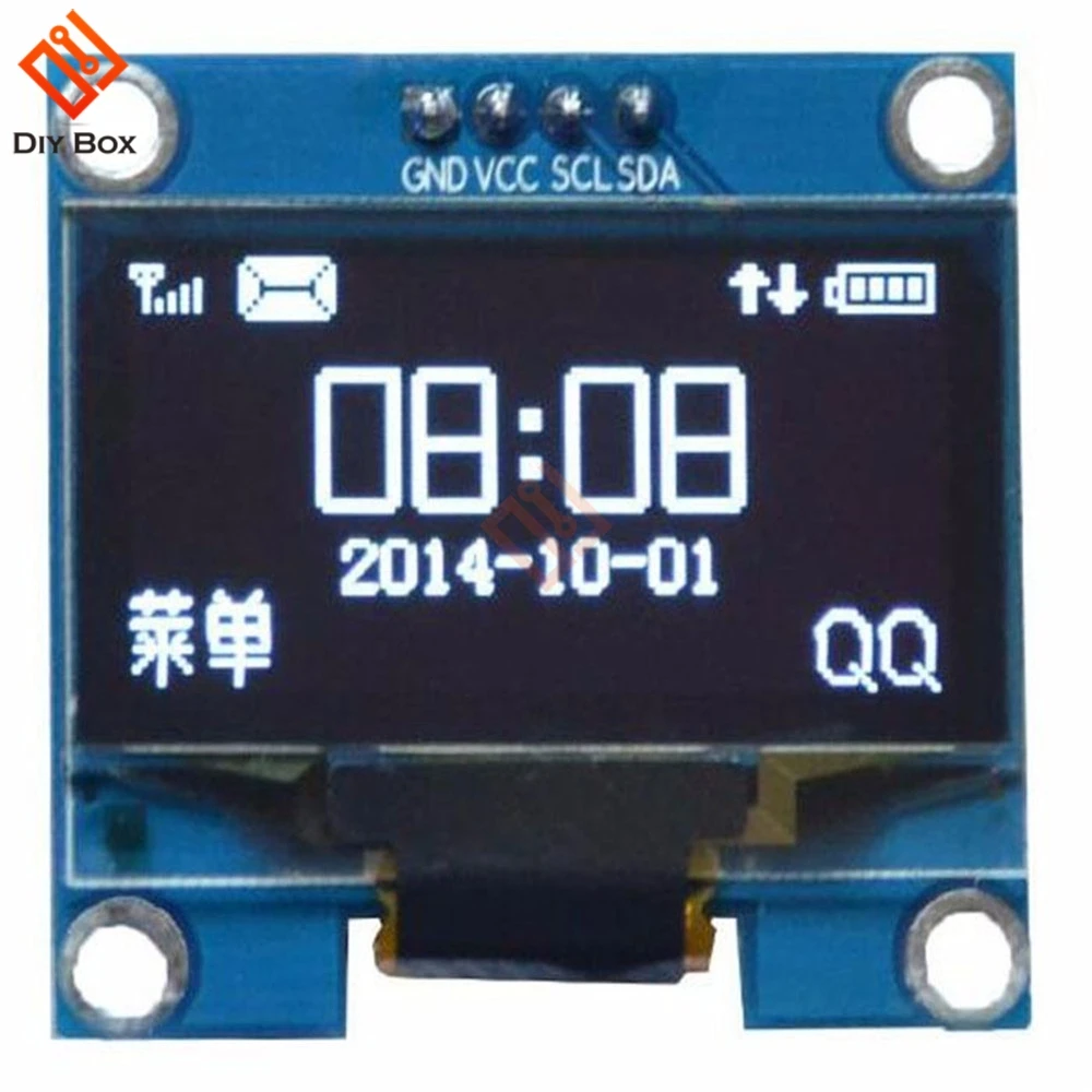 

White Color 1.3 Inch 1.3" OLED LCD LED Display Module 4PIN IIC I2C Interface Communicate 128x64 SSH1106 for Arduino 3.3-5V