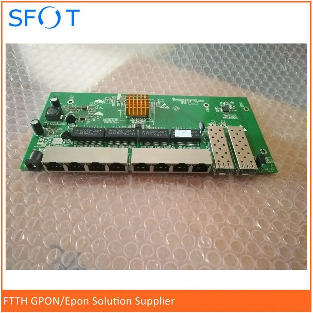 POE interruptor inverso de 8 port completa Gigabit... WEB Ethernet gestionado inversa interruptor de poe, con 2 puertos SFP - 1